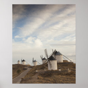 Consuegra, antike Windmühlen La Mancha Poster