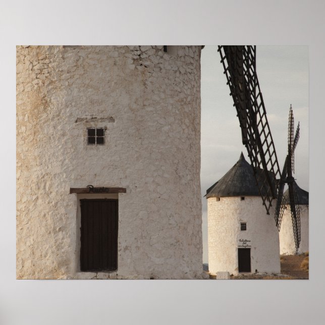 Consuegra, antike Windmühlen La Mancha Poster (Vorne)