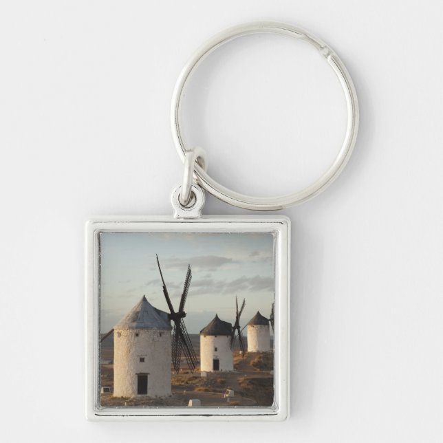 Consuegra, antike Windmühlen La Mancha Schlüsselanhänger (Vorne)