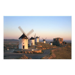 Consuegra, La Mancha, Spanien, Windmühlen Fotodruck