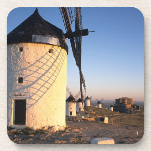 Consuegra, La Mancha, Spanien, Windmühlen Getränkeuntersetzer