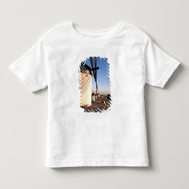 Consuegra, La Mancha, Spanien, Windmühlen Kleinkind T-shirt (Vorderseite)