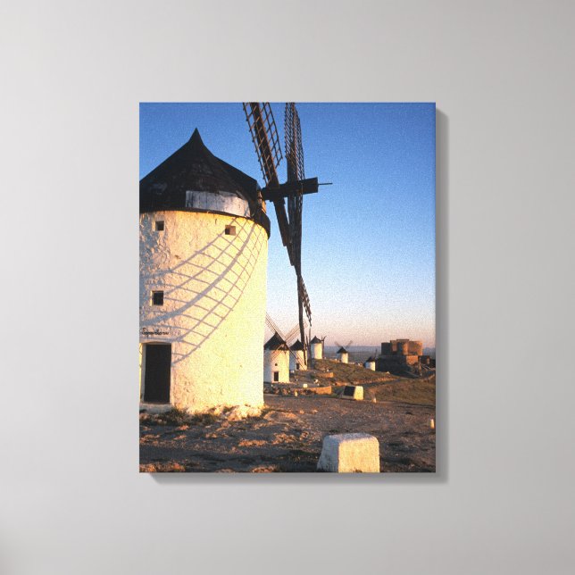 Consuegra, La Mancha, Spanien, Windmühlen Leinwanddruck (Vorderseite)