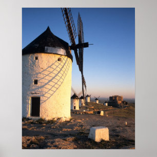 Consuegra, La Mancha, Spanien, Windmühlen Poster
