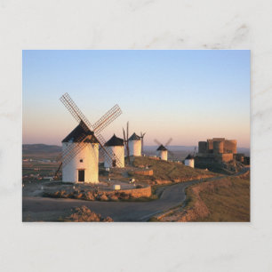 Consuegra, La Mancha, Spanien, Windmühlen Postkarte