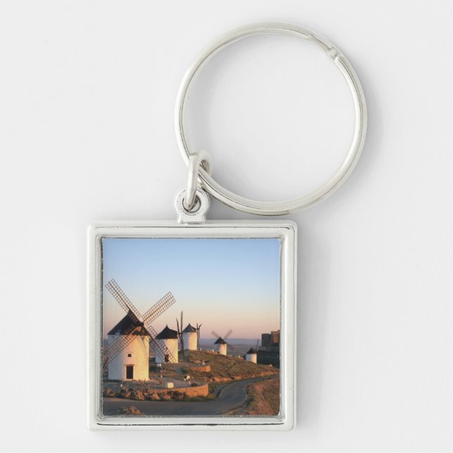 Consuegra, La Mancha, Spanien, Windmühlen Schlüsselanhänger (Vorne)