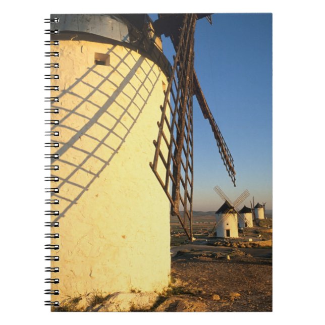 Consuegra, La Mancha, Spanien, Windmühlen und Notizblock (Vorderseite)