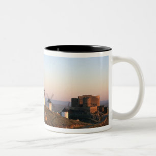 Consuegra, La Mancha, Spanien, Windmühlen Zweifarbige Tasse