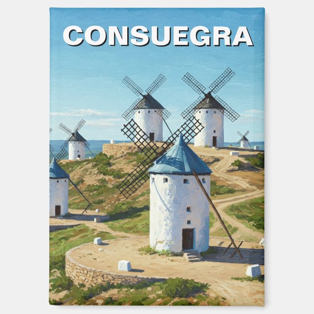 Consuegra Spanien Reisen Magnet (Vorderseite)