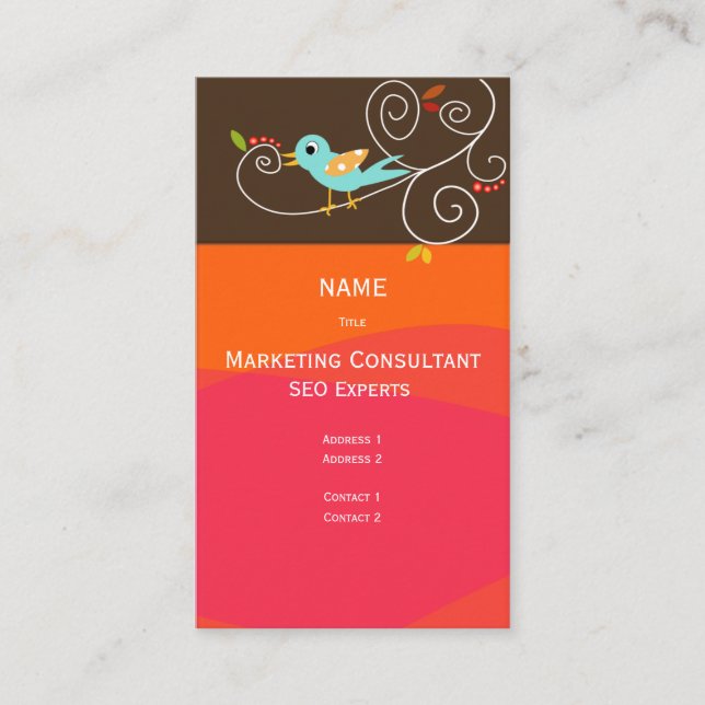 Consultant Carte de visite en marketing SEO (Devant)