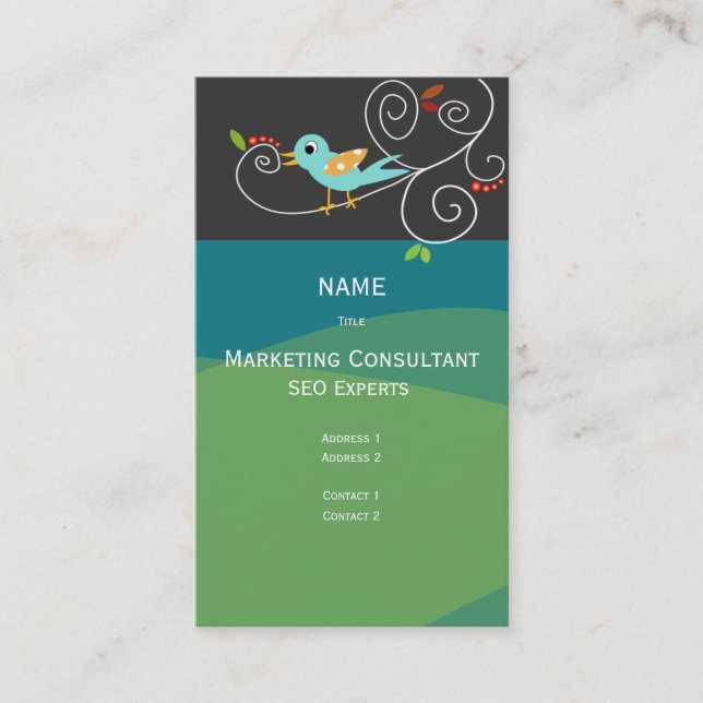 Consultant Carte de visite en marketing SEO (Devant)