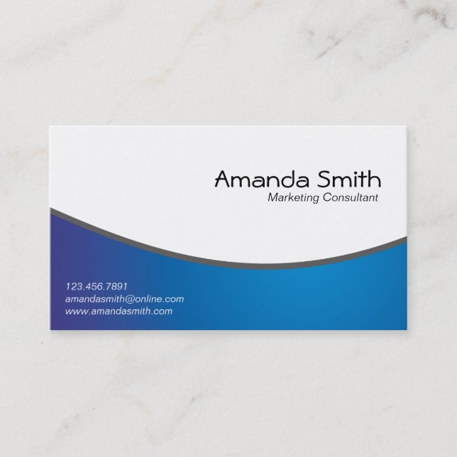 Consultant du marketing - cartes de visite (Devant)