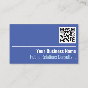 Consultant en relations publiques Code QR Carte de