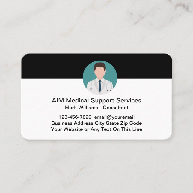 Consultant Médicale Cartes de visite de la santé (Devant)