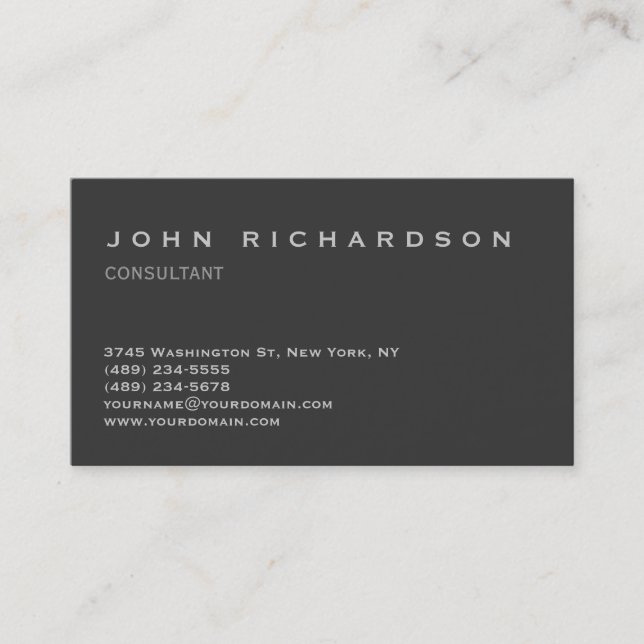 Consultant Professionnel Élégant Carte de visite g (Devant)