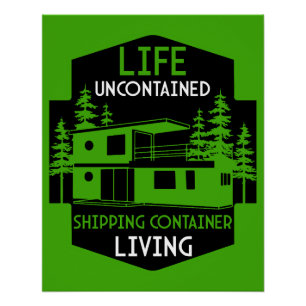 Container-Zuhause Poster