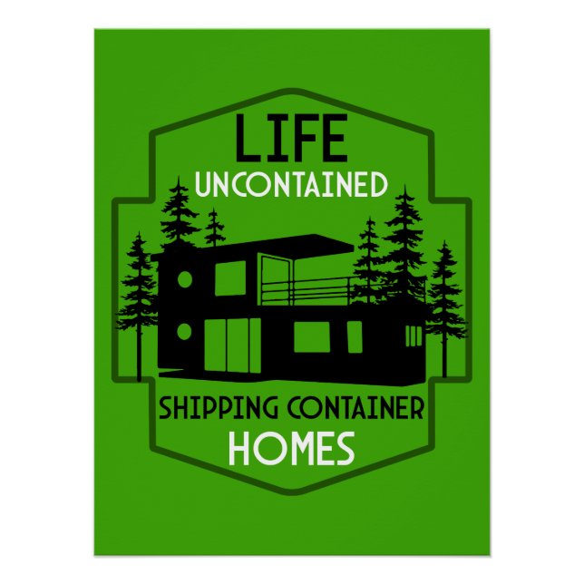 Container-Zuhause Poster (Vorderseite)
