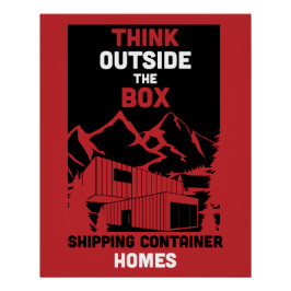 Container-Zuhause Poster