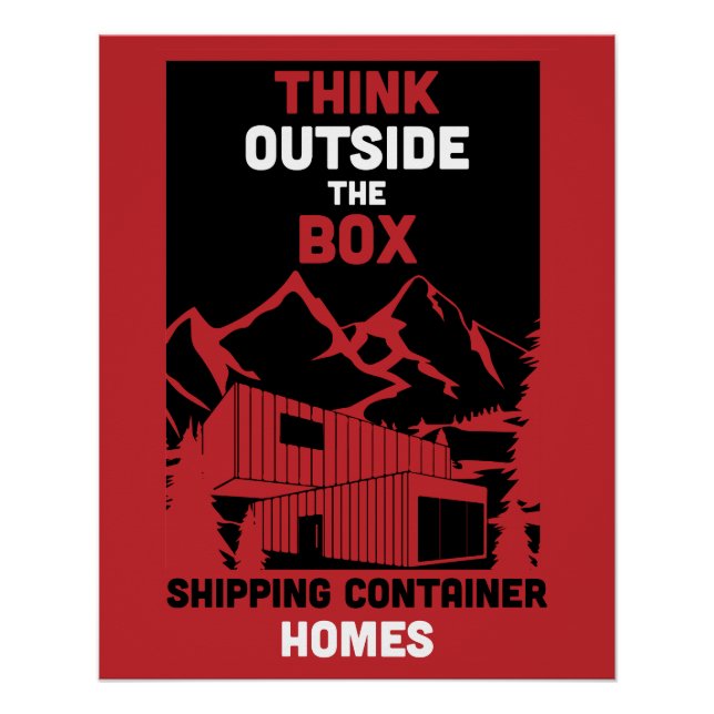 Container-Zuhause Poster (Vorderseite)