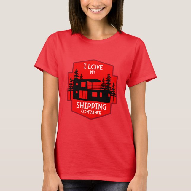 Container-Zuhause T-Shirt (Vorderseite)