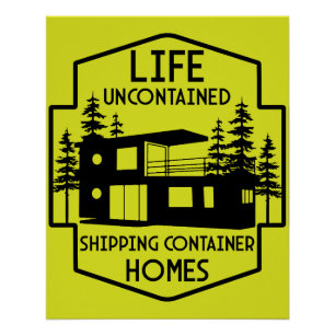 Containerarchitektur beim Versand Poster