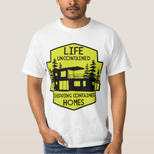 Containerarchitektur beim Versand T-Shirt