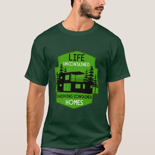 Containerarchitektur beim Versand T-Shirt (Vorderseite)