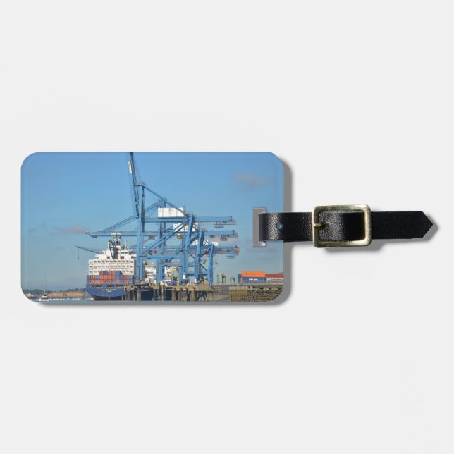 Containerschiff-Dock Gepäckanhänger (Vorderseite horizontal)