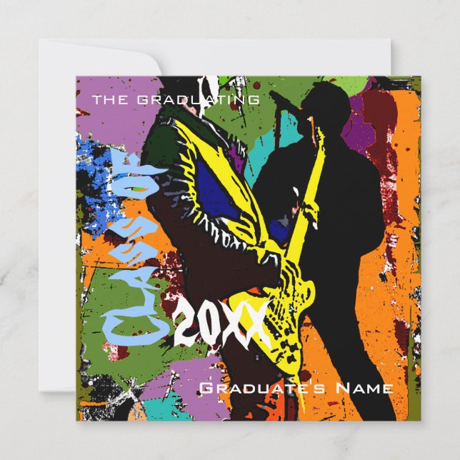 Contempo Abschluss Einladung (Vorderseite)