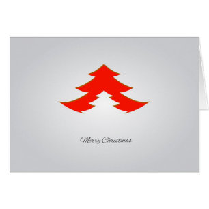 Contemporain, Arbre de Noël géométrique / Rouge