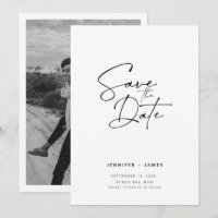 Contemporain Invitation de sauvegarde de date de m