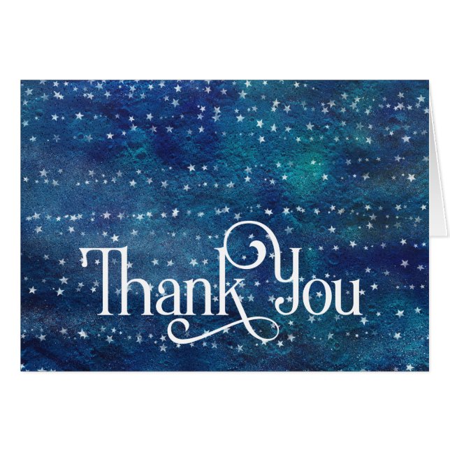 Contemporain Merci Cartes-Starry Night (Devant horizontal)