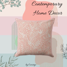 Contemporain rose vif avec oreiller blanc