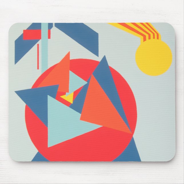 Contemporary Abstract Shapes Mousepad (Vorne)