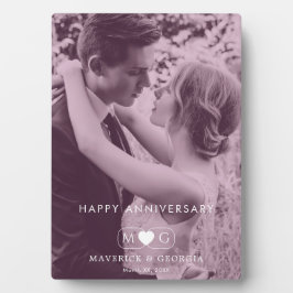 Contemporary Anniversary Plaque with Table Easel S Fotoplatte