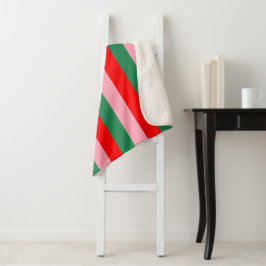 Contemporary Christmas Stripes  Sherpadecke