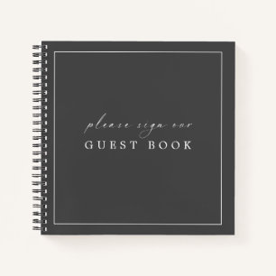Contemporary Elegant livre d'hôtes pour Mariage