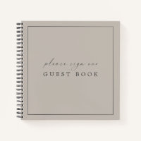 Contemporary Elegant livre d'hôtes pour Mariage