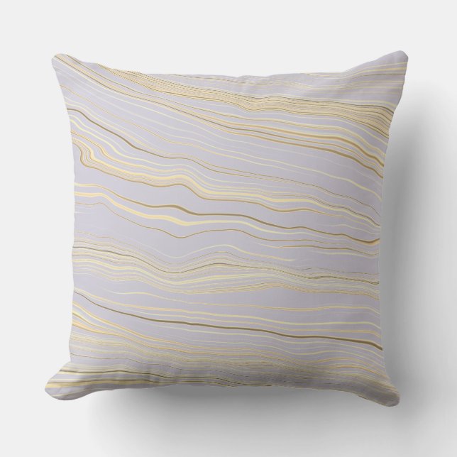 Contemporary Hint of Mauve, Tan with Linen Pattern Kissen (Vorderseite)