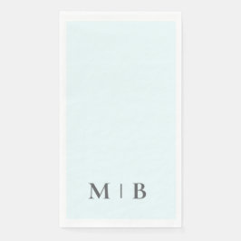 Contemporary Icy Blue Wedding Serviette