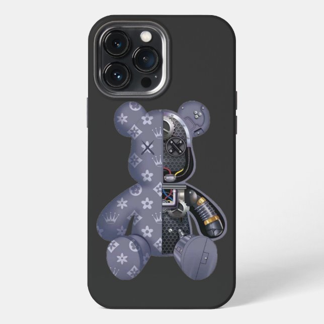 Contemporary Robot Bear iPhone 13 Pro Max Hülle (Rückseite)