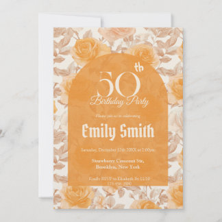 Contemporary Rose Fantasy Summer Party Einladung