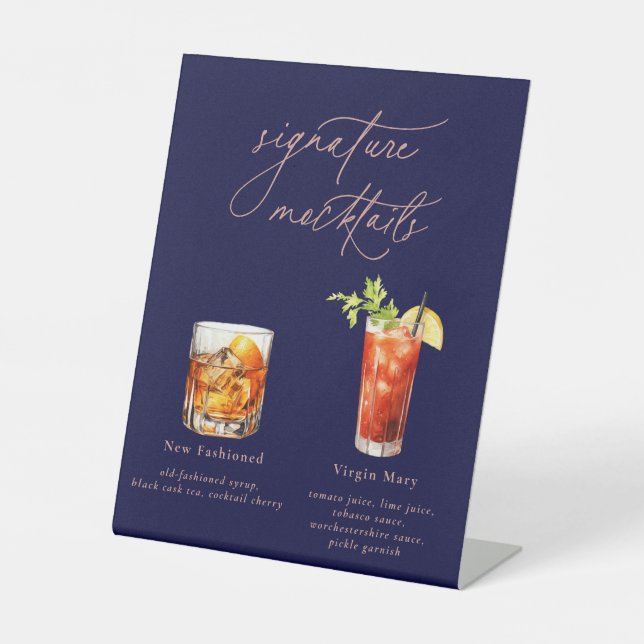 Contemporary Signature Mocktails Sockelschild (Vorderseite)