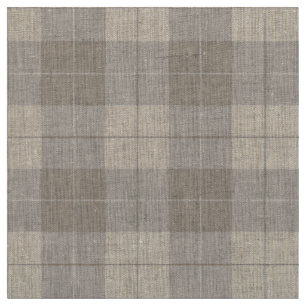 Contemporary Umber Brown Kariert Stoff