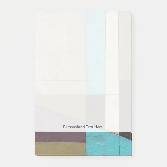 Contemporay Minimalistische Malerei mit tiefer Post-it Klebezettel (Vorderseite)
