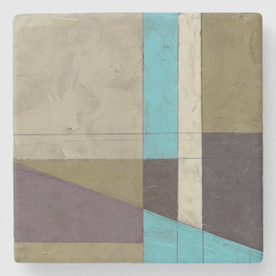 Contemporay Minimalistische Malerei mit tiefer Steinuntersetzer