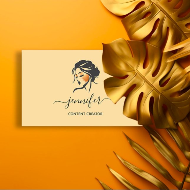 Content Creator für Social Media Manager - QR gelb Visitenkarte (Social Media Manager Content Creator QR Yellow Business Card)