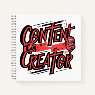 Content Creator - Motivierend Design für Schöpfer Notizbuch
