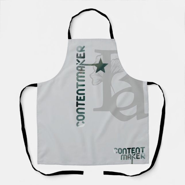 CONTENTMAKER Schürze Abstrakter Trend Küche Grün (Vorderseite)