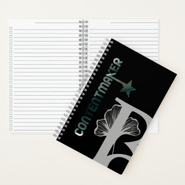 CONTENTMAKER Spiral Notebook Trend Abstrakt grün Notizbuch (Innen)